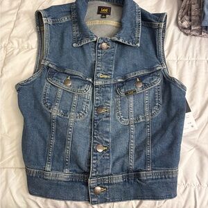 Lee Men's Classic Blue Denim Vest